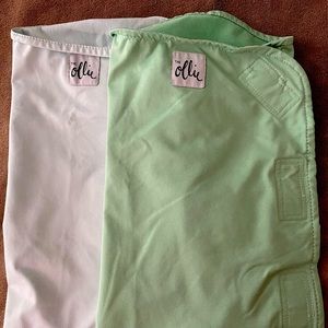 Ollie swaddles